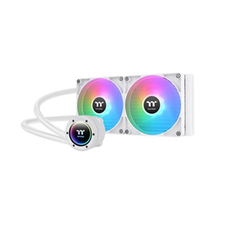 Thermaltake CL-W377-PL14SW-A système de refroidissement dordinateur Boitier PC Refroidisseur de liquide tout-en-un 14 cm Blanc