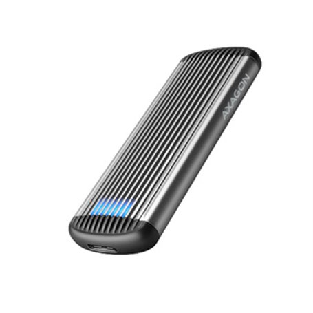 Axagon EEM2-SA Boîtier de disques de stockage Enceinte ssd Gris M.2