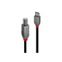 Lindy 36941 câble USB 1 m USB 2.0 USB C USB B Noir
