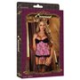 Corset Exposed Noir Rose (XXL)