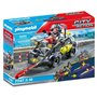 PLAYMOBIL - Quad transformable de bandit - Les policiers - City Action - Unité d'élite