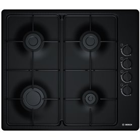 BOSCH PBP6B6B80 Plaque gaz  - 4 foyer - Noir - Sécurité gaz