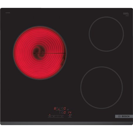 Bosch Serie 4 PKM63RBB8E plaque Noir Intégré 60 cm Céramique 3 zone(s)