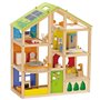Hape Wooden 4 seasons Dollhouse with furniture