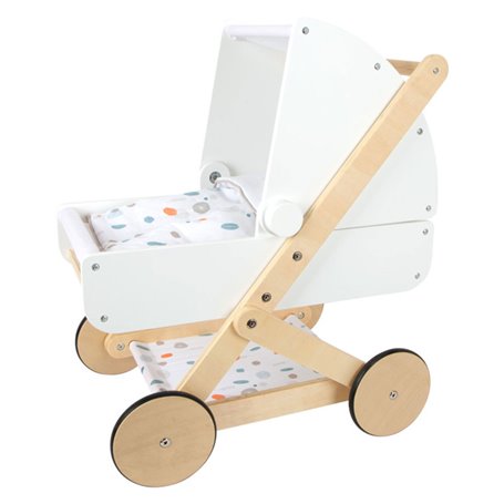 Small Foot - Wooden Doll Pram Little Button 11914