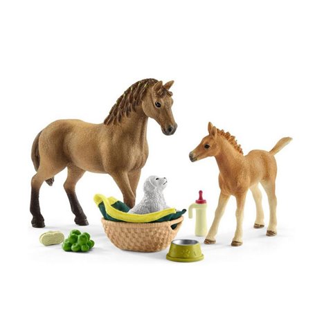 schleich HORSE CLUB Les soins pour bébé animaux d' Sarah