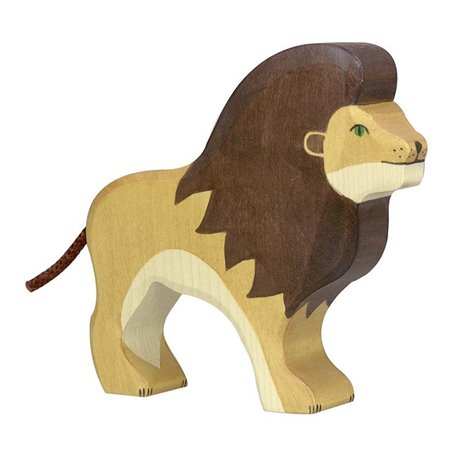 Figurine Holztiger Lion