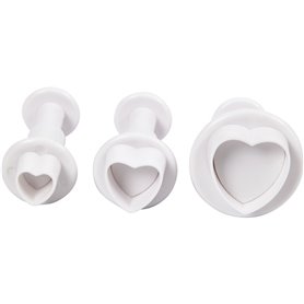 Creativ Company - Cutouts with Stamp Heart, 3pc. 782874 Creativ Company - Cutouts with Stamp Heart