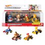 Hot Wheels Mario Kart Coffret De 4 Véhicules