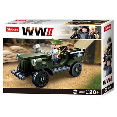 Sluban WWII - GAZ-67 Allied Jeep