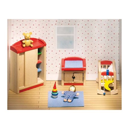 GOKI Meubles pour poupées chambre des enfants 1