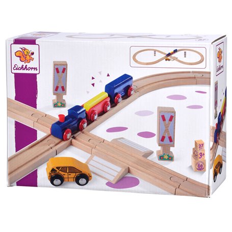 Eichhorn Train Track 8 Figure Playset