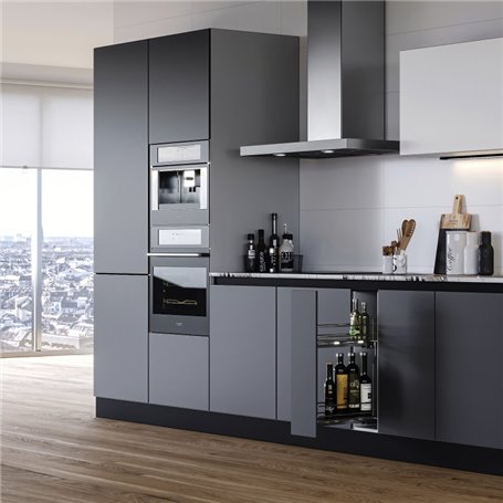 Emuca 8381111 porte bouteilles latéral extractible TitaneMax