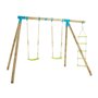 Balançoire - MOOKIE - 454P Portique Ginest 2- 1 Balançoire 1 Echelle