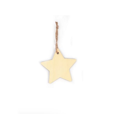 Etoile a decorer bois 110mm