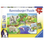 Ravensburger Puzzles 2X12 P - Les Animaux Du Zoo