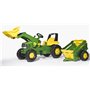 Rolly Toys Tracteur a Pedale rollyJunior John Deere + remorque