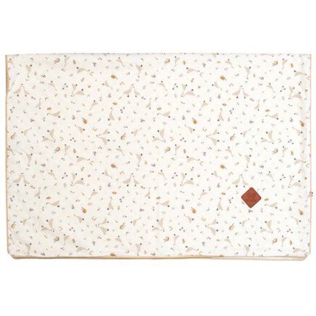 Couverture legere en minky ecru - Sidonia