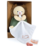 Peluche lion beige avec doudou mouchoir