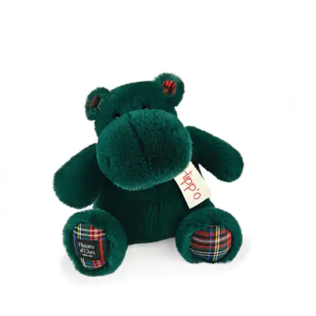 Hippopotame - Vert sapin 25cm