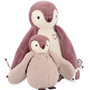 Peluches calins manchots roses