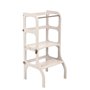 Tour d'apprentissage - table Step'n'Sit gris clair fermoirs argentés