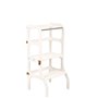 Tour d'apprentissage - table "Step'n'Sit". white / fermoirs dorés