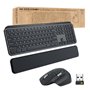 Logitech MX Keys combo for Business Gen 2 clavier Souris incluse Bureau RF sans fil + Bluetooth QWERTY Allemand Graphite