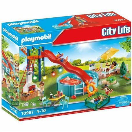 Playset Playmobil 70987 Barbecue Piscine