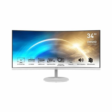MSI Pro MP341CQW écran plat de PC 86