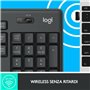 Logitech MK295 Silent Wireless Combo clavier Souris incluse Bureau USB QWERTY Italien Graphite
