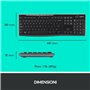 Logitech Wireless Combo MK270 clavier Souris incluse USB QWERTY Italien Noir