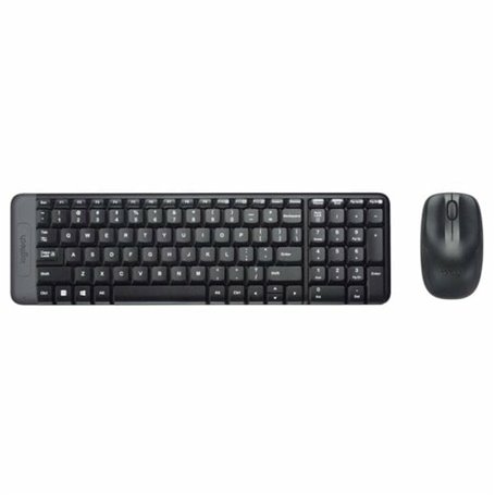 Logitech Wireless Combo MK220 clavier Souris incluse RF sans fil QWERTY Italien Noir
