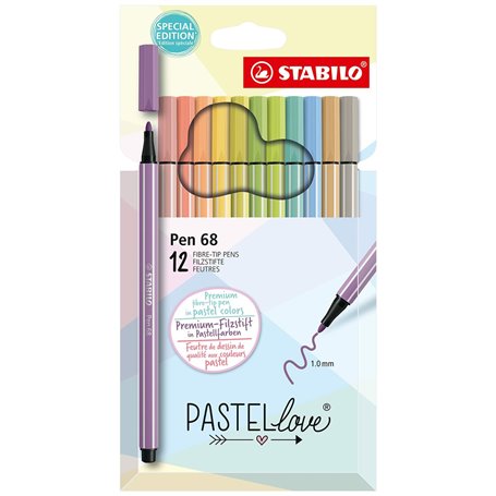 STABILO Pen 68 stylo-feutre Moyen Beige