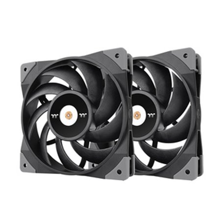 Thermaltake TOUGHFAN 12 Boitier PC Ventilateur 12 cm Noir 2 pièce(s)