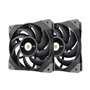 Thermaltake TOUGHFAN 12 Boitier PC Ventilateur 12 cm Noir 2 pièce(s)