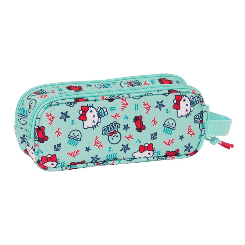 Image secondaire de Trousse Fourre-Tout Double Hello Kitty Sea lovers Turquoise 21 x 8 x 6 cm