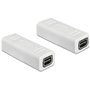 DeLOCK 65450 changeur de genre de câble mini Displayport Blanc