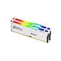 Kingston Technology FURY Beast 32GB 6000MT/s DDR5 CL30 DIMM (Kits de 2) White RGB EXPO