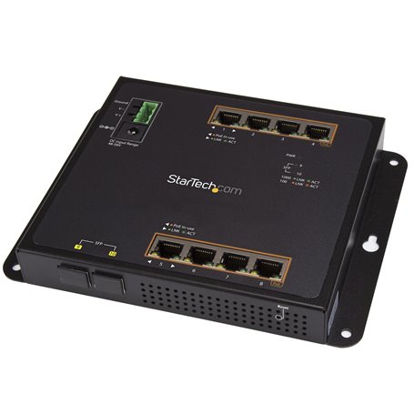 StarTech.com Switch Industriel POE+ Gigabit Ethernet 8 ports - 2 connexions MSA SFP - 30W - Switch Gbe Haute Puissance L2 admins