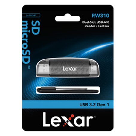Lecteur Dual Slot SD-Micro SD USB-A et USB-C RW310