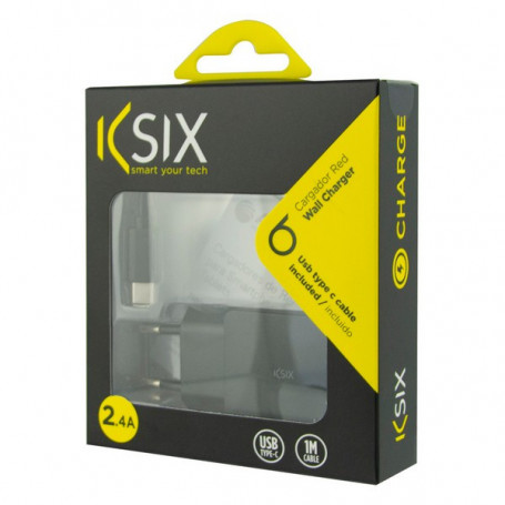 Chargeur mural + Câble USB A vers USB C KSIX USB Noir 25,99 €