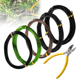 Bonsai Fil Aluminium 25m de Long avec Pince Coupante 1mm/1.5mm/2mm 22,86 €