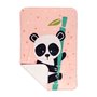 Couverture HappyFriday Moshi Moshi Panda Garden Multicouleur Microfibre 110 x 140 cm