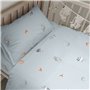 Parure de couette HappyFriday Mini Nut Multicouleur Lit de bébé 2 Pièces