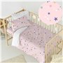 Parure de couette HappyFriday Mini Sky stars Multicouleur Lit de bébé 2 Pièces