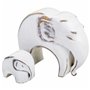 Figurine Décorative Alexandra House Living Blanc Polyrésine Eléphant 8 x 21 x 25 cm