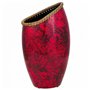 Vase Alexandra House Living Noir Rouge Céramique 17 x 48 x 28 cm