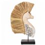 Figurine Décorative Alexandra House Living Noir Naturel Bois verre Algues marines Cheval 52 x 10 x 30 cm