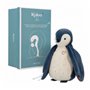 Peluche enregistreur bruits blanc - bleu